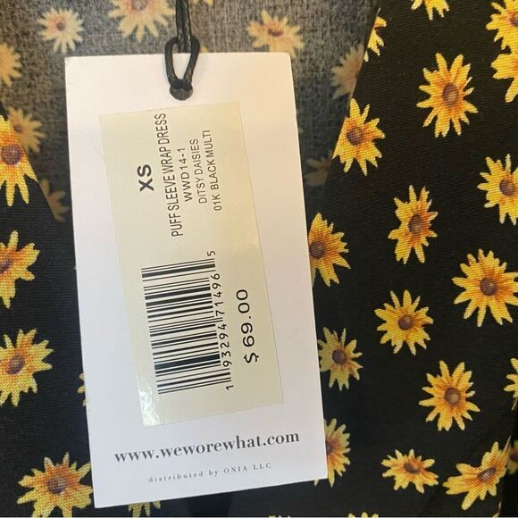 NWT We Wore What Daisy Wrap Dress XS - Picture 9 of 10
